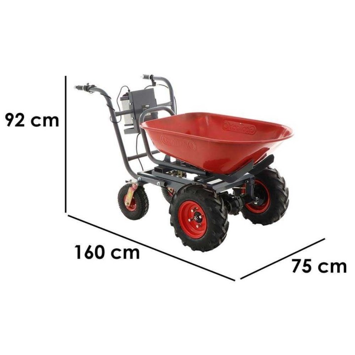 Geotech CAR 300T-100 akkukäyttöinen kuljetuskärry, 400 W, 40 V, 100 l