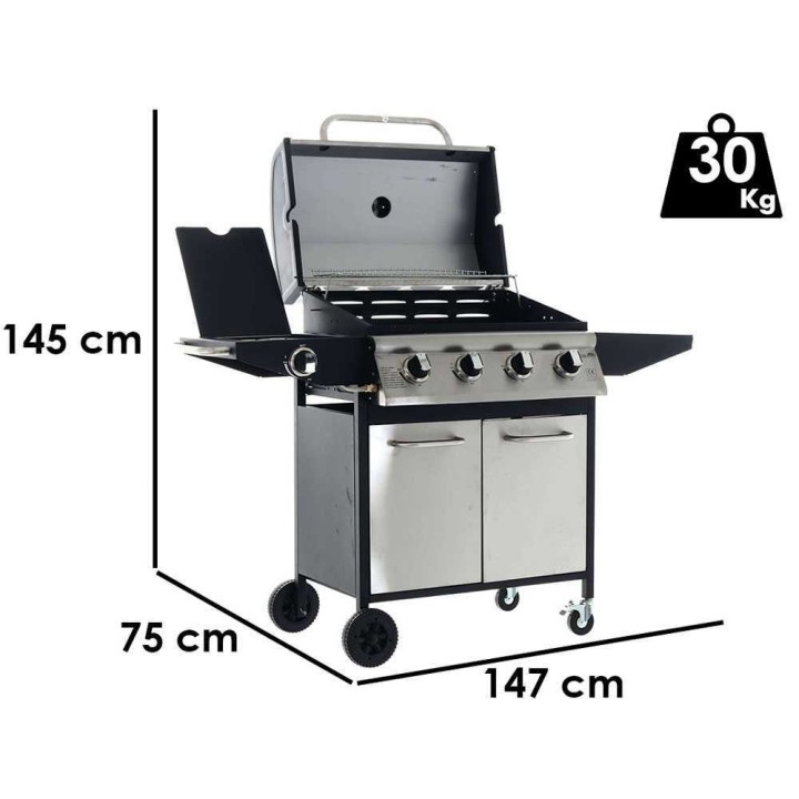 Royal Food RF-GB MBPC 4+1 -kaasugrilli, 4 poltinta, sivukeitin, 2 520 cm²