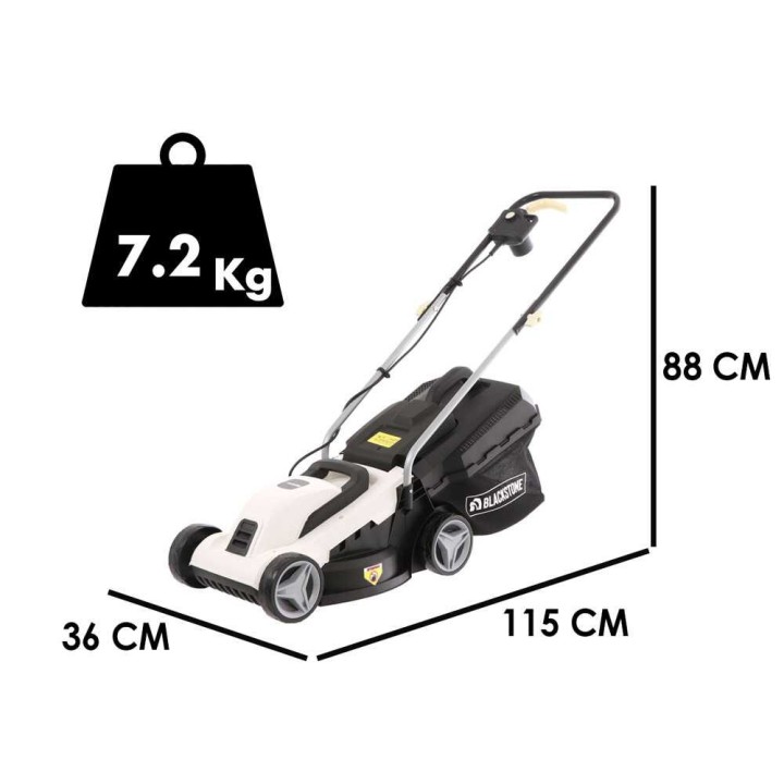 BlackStone B-ELM 33 sähköruohonleikkuri, 1 300 W, 33 cm