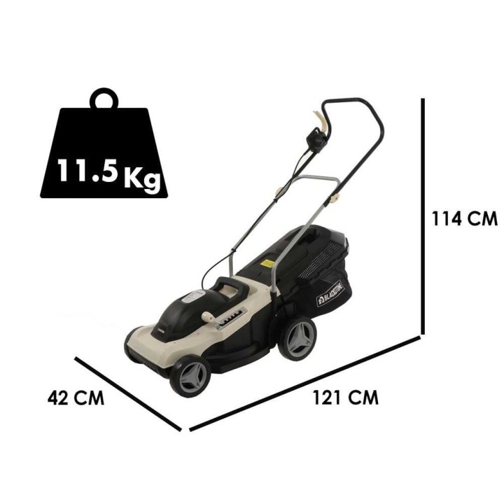 BlackStone B-ELM 38 sähköruohonleikkuri, 1 800 W, 38 cm