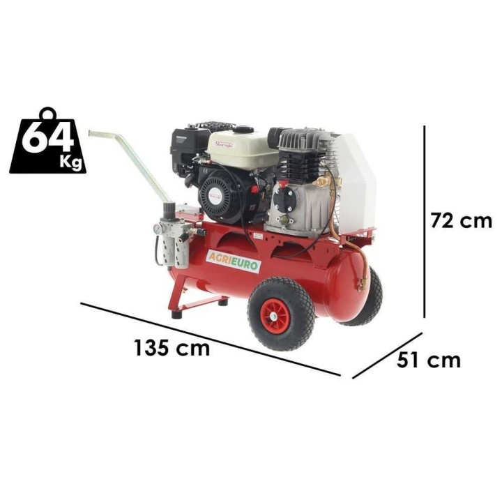 Krisone 580 motokompressori, Sbaraglia 6.5, 37 l, 12 bar