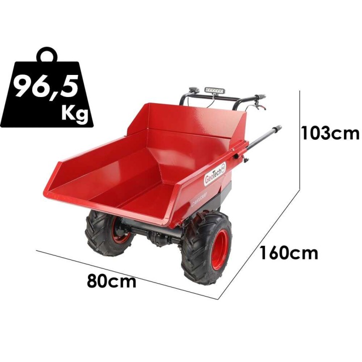 Car E300 sähköinen minidumppperi, 650 W, 48 V, 300 kg