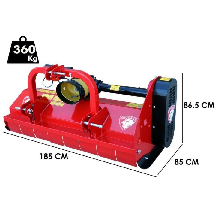 Ceccato Trincione 380 T1600F traktorimurskain 160 cm kiinteä kiinnitys 45 50 HP