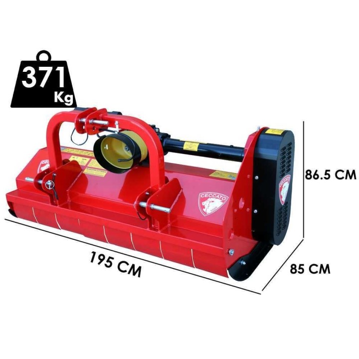 Ceccato Trincione 380 - T1800F traktorimurskain, 180 cm, 50–55 HP