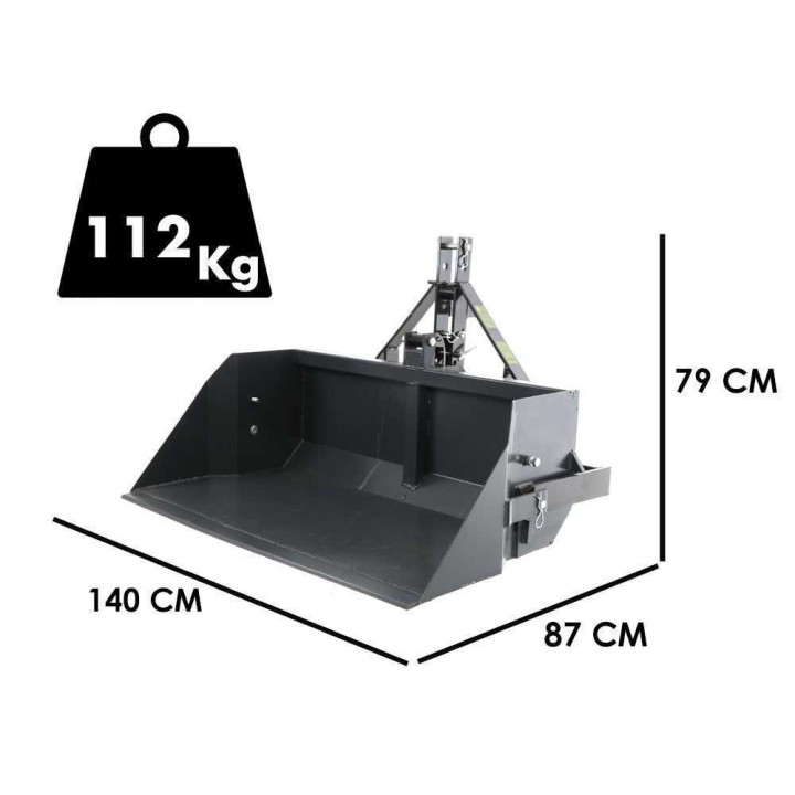 Blackstone B-PAL 140 takalana traktoriin, 140 cm, 400 kg