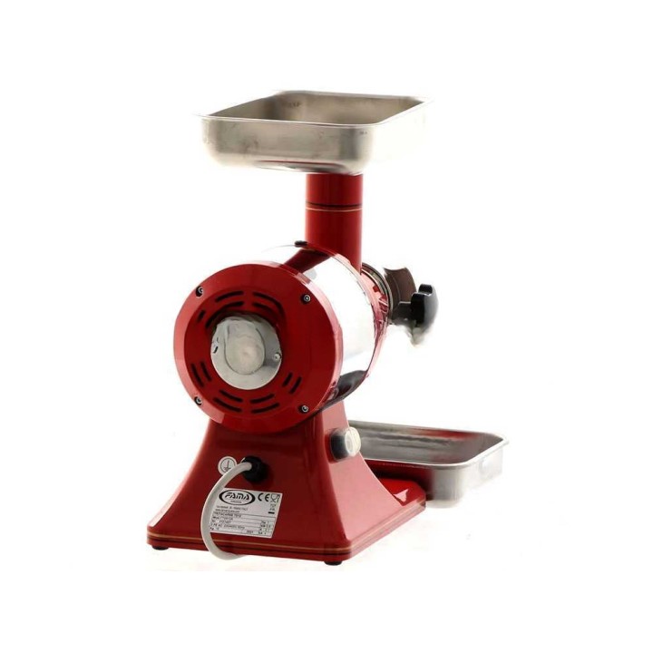 Fama TS12R Retrò sähkölihamylly, 750 W, 200 kg/h, ruostumaton teräs