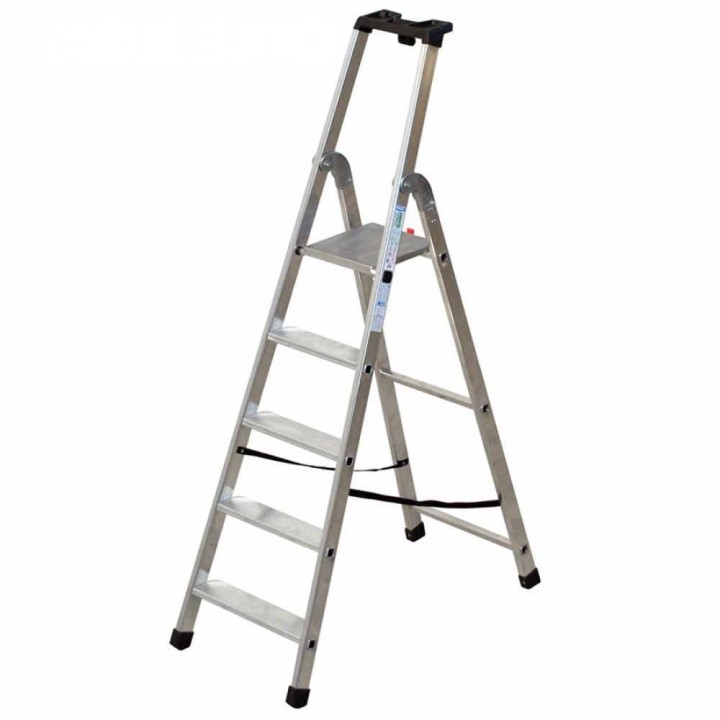 Facal Q50 5 alumiinitikas pukkitoiminnolla 5 askelmaa 292 cm työkorkeus