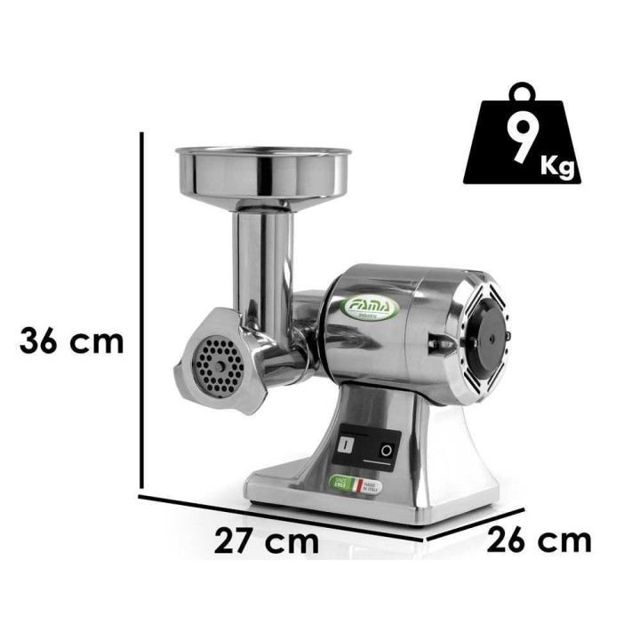 Fama TS8 sähkölihamylly, 380 W, 230 V, ruostumaton teräs