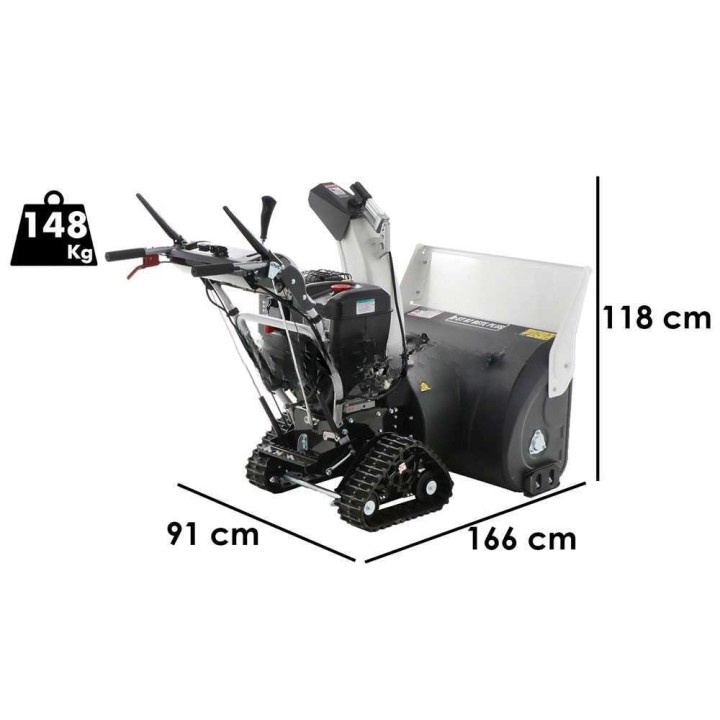 BlackStone B-ST 87 BSTE PLUS telaketjuvetoinen lumilinko, 420 cm³, 13 HP, 85 cm