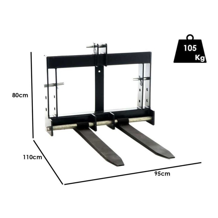 Blackstone B-PF 900 traktorin trukkipiikit, kantavuus 900 kg
