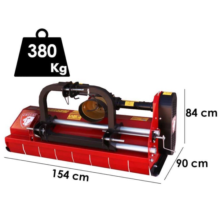 Ceccato Trincione 380 - T1400M traktorimurskain, 140 cm, 35–40 HP, manuaalinen sivusiirto
