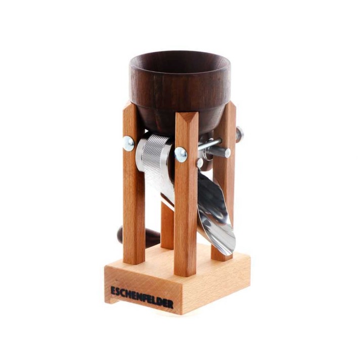 Eschenfelder n1210 hiutalemylly, pähkinäpuu, ruostumattomat rullat, 150 g/min