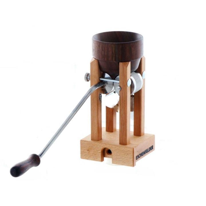 Eschenfelder n1210 hiutalemylly, pähkinäpuu, ruostumattomat rullat, 150 g/min