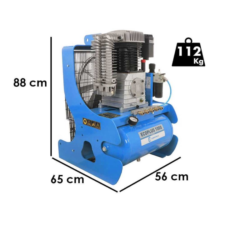 Campagnola PTO ECOPLUS 1000 traktorikompressori, 1 018 l/min, 11 bar, 25 l