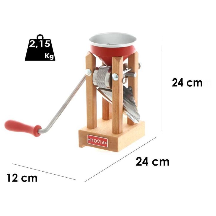 Eschenfelder Novia nr1200 hiutalemylly, punainen alumiini, 150 g/min
