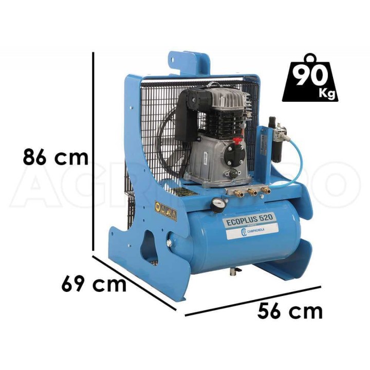 Campagnola PTO ECOPLUS 520 traktorikompressori, 554 l/min, 25 l, 11 bar