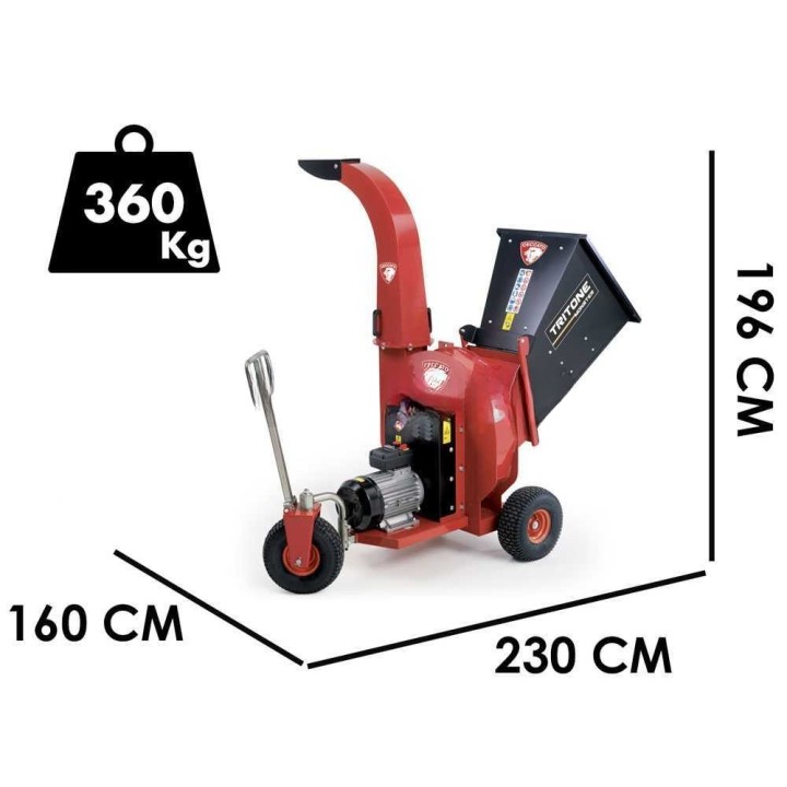 Ceccato Tritone Monster Electric biotrituratori, 12,5 HP, 400 V, 100 mm