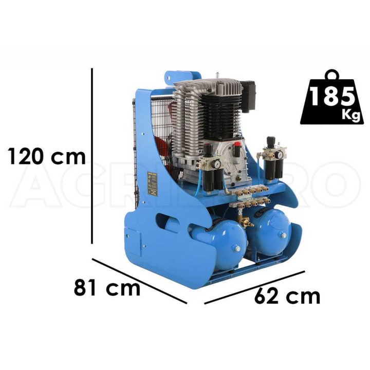 Campagnola PTO ECOPLUS 1500 traktorikompressori, 1 500 l/min, 11 bar