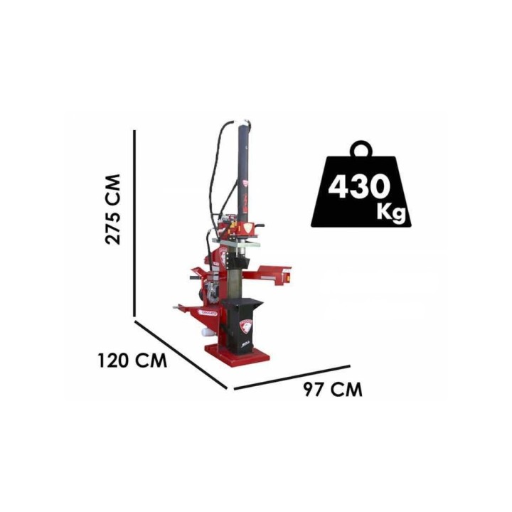 Ceccato Olindo Bull SPLT25 pystymallinen traktorihalkomakone, 25 t, 110 cm