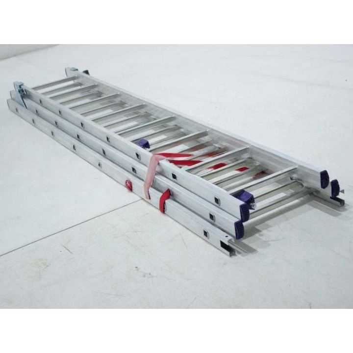 Facal Stilo SL230-3 alumiinitikas, 3 × 8 askelmaa, 5,10 m, 150 kg, EN 131