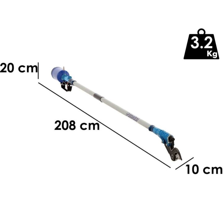 Paterlini Ara 8/D paineilmasakset jatkovarrella, 150 cm, 50 mm, 10 bar