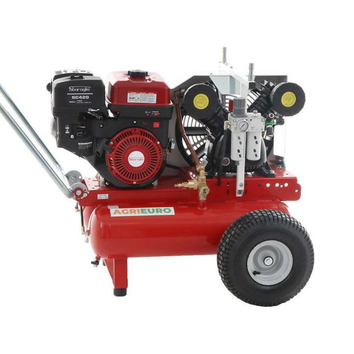 Texas 900 polttomoottorikompressori, Sbaraglia SC420, 14 HP, 900 l/min, 12 bar