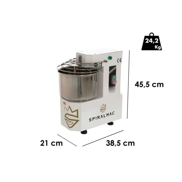 SPIRALMAC SV5VV spiraalitaikinakone, 5 kg, 10 nopeutta, 230 V