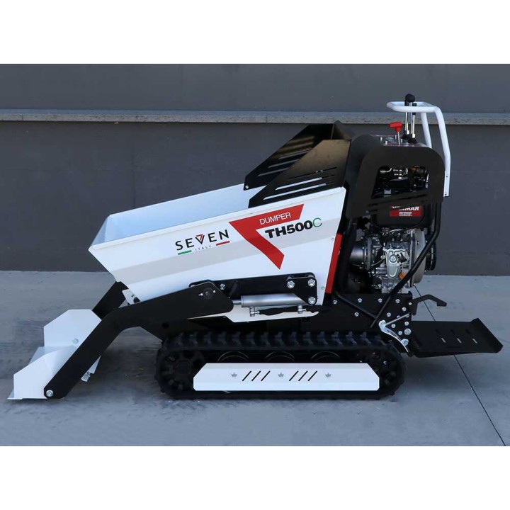 Seven Italy TH500C L70-E telaketjudumperi, 500 kg, 6,7 HP, hydrostaattinen vaihteisto