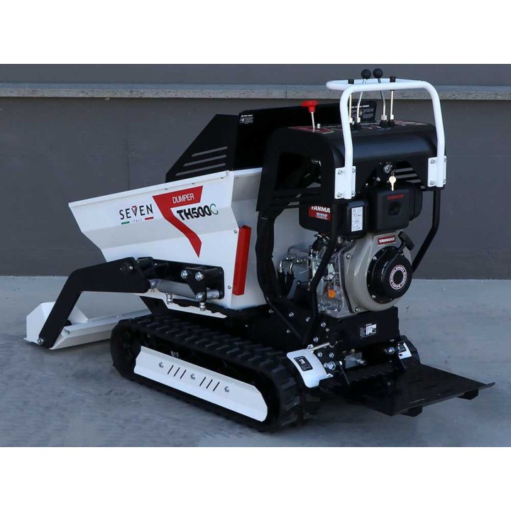 Seven Italy TH500C L70-E telaketjudumperi, 500 kg, 6,7 HP, hydrostaattinen vaihteisto