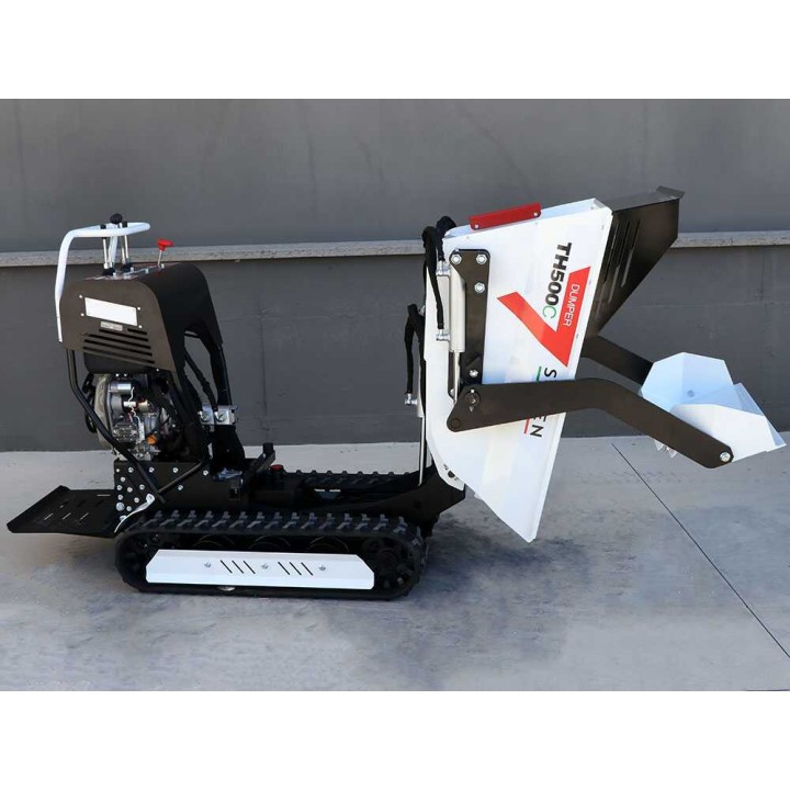 Seven Italy TH500C L70-E telaketjudumperi, 500 kg, 6,7 HP, hydrostaattinen vaihteisto