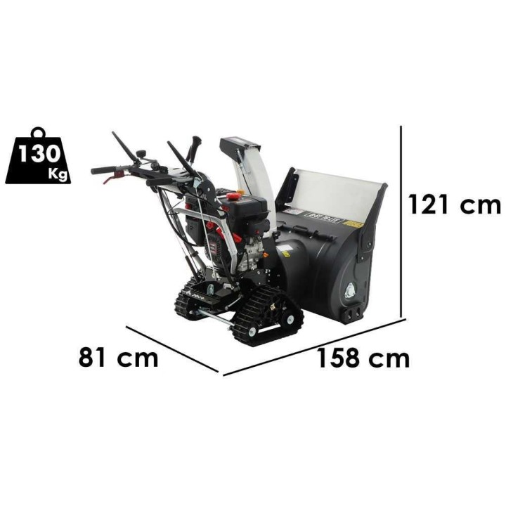 BlackStone B-ST 76 LTE telavetoinen lumilinko, Loncin 302 cm³, 11 HP, 76 cm