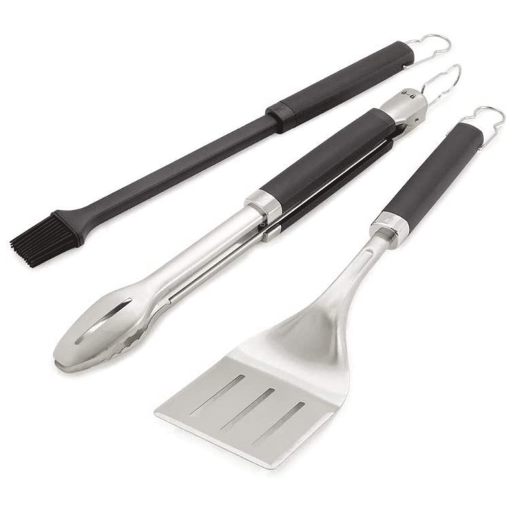 Weber Precision 3 osainen grillaustarvikesarja lyömättömillä kumikahvoilla