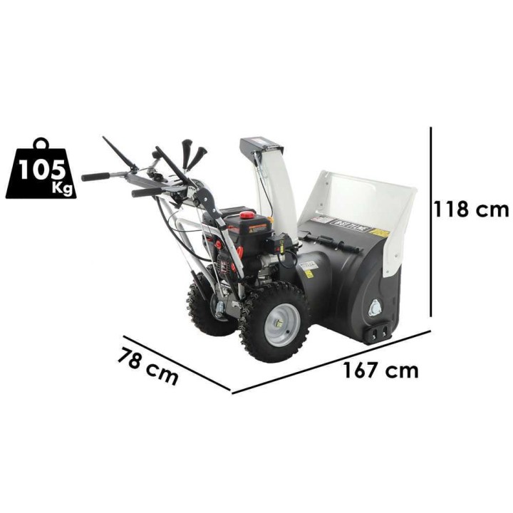 BlackStone B-ST 71 LWE lumilinko, Loncin 252 cm³, 8,5 HP, sähkökäynnistys