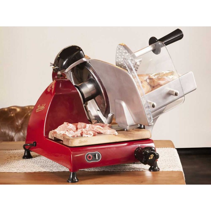 Berkel Red Line 250 ROSSA sähköinen lihaleikkuri, 250 mm, 190 W, punainen