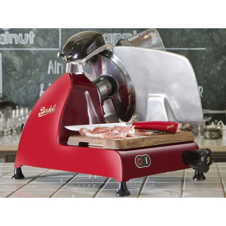 Berkel Red Line 250 ROSSA sähköinen lihaleikkuri, 250 mm, 190 W, punainen