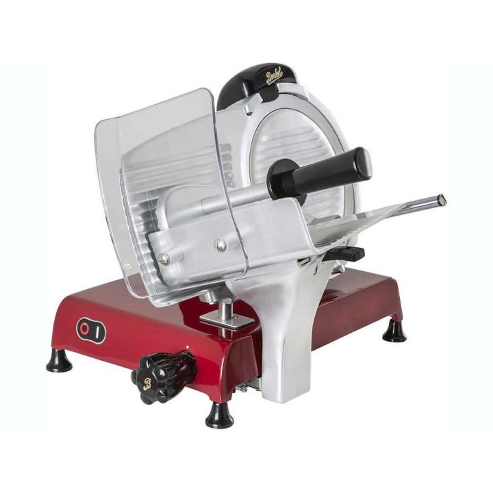 Berkel Red Line 250 ROSSA sähköinen lihaleikkuri, 250 mm, 190 W, punainen
