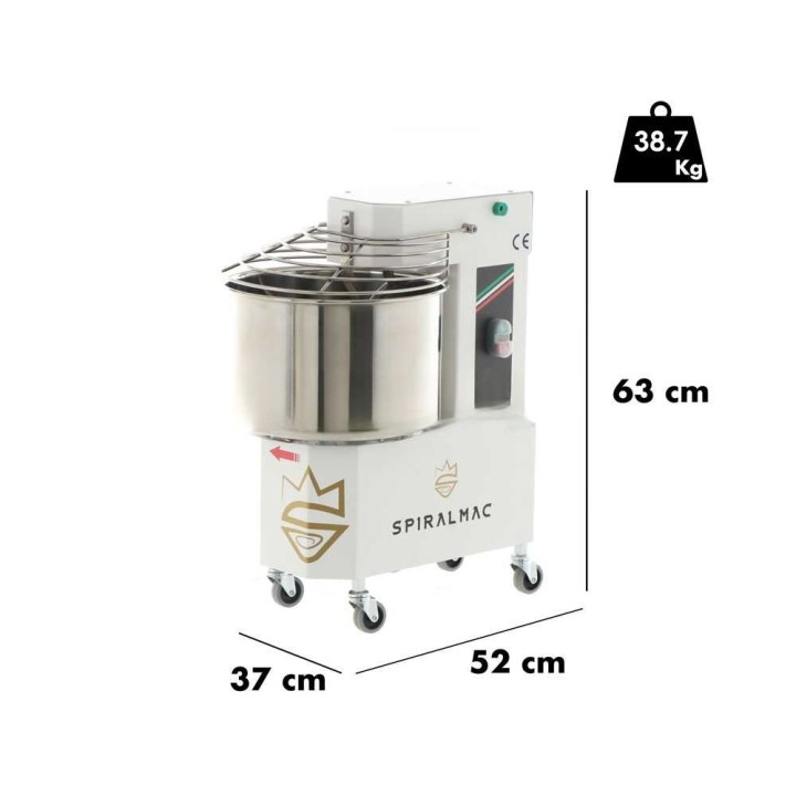 SPIRALMAC SV12 kierretaikinakone, 12 kg, 0,75 HP, 230 V