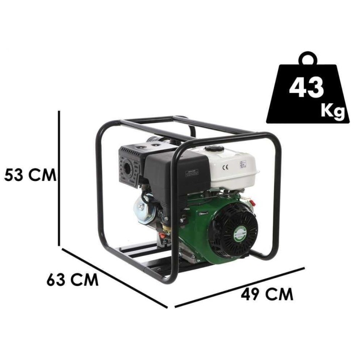 Greenbay GB-HPWP 80 -bensiinikäyttöinen korkeapainepumppu, 15 HP, 80 mm