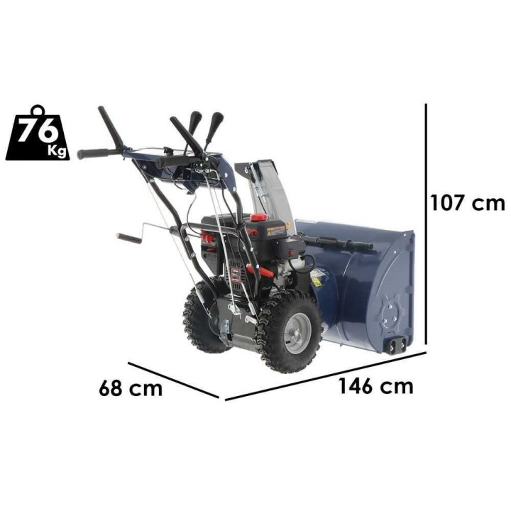 BullMach BM-66 LWE bensiinilumilinko, Loncin G210F(D)S, 7 HP, 66 cm