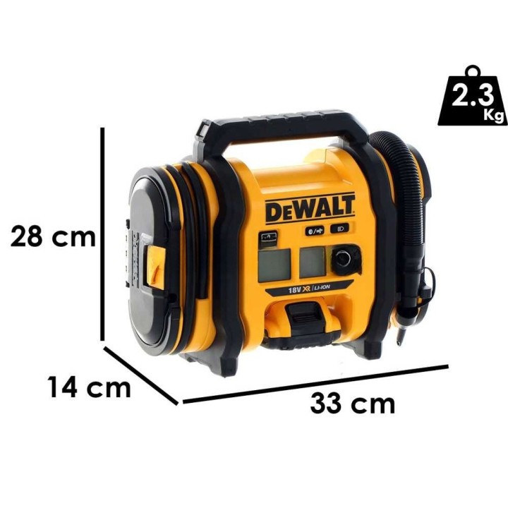 DeWalt DCC018N-XJ akkukompressori, 18 V, 11 bar, akku ja laturi