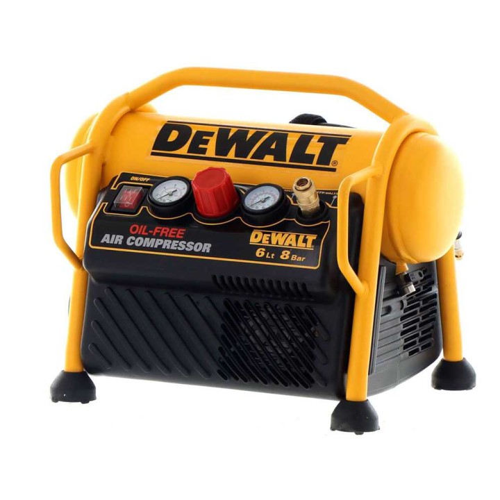 DeWalt DPC6MRC-QS öljytön kannettava sähkökompressori, 6 l, 1,5 HP