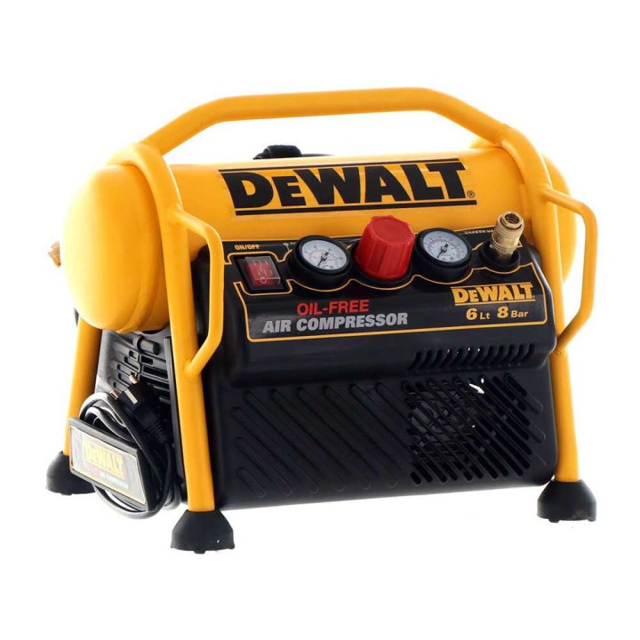 DeWalt DPC6MRC-QS öljytön kannettava sähkökompressori, 6 l, 1,5 HP