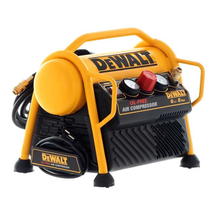 DeWalt DPC6MRC-QS öljytön kannettava sähkökompressori, 6 l, 1,5 HP