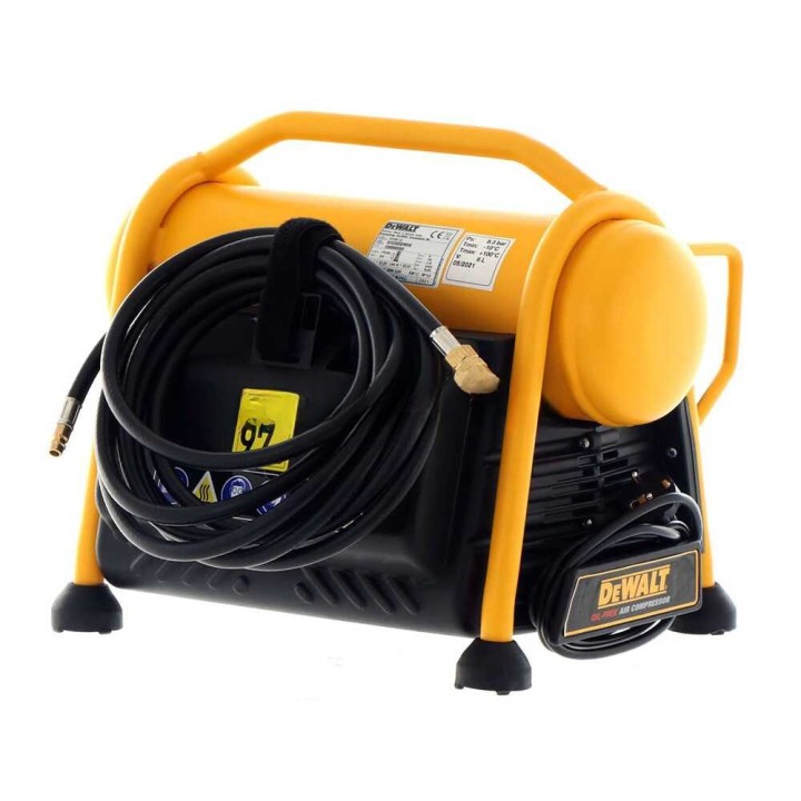 DeWalt DPC6MRC-QS öljytön kannettava sähkökompressori, 6 l, 1,5 HP