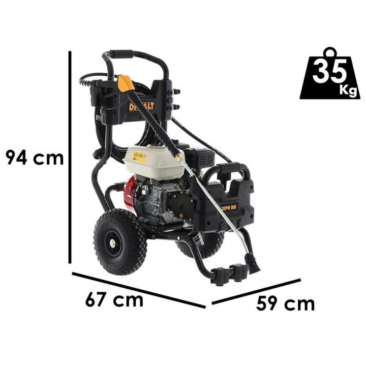 DeWalt DXPW 008E bensiinikäyttöinen painepesuri, 190 bar, 600 l/h, Honda GX160