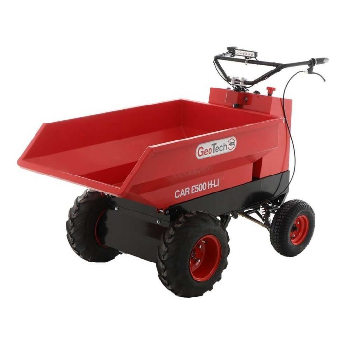 GeoTech Pro Car E500 H-Li akkukäyttöinen minidumper, 1 000 W, 48 V, 500 kg