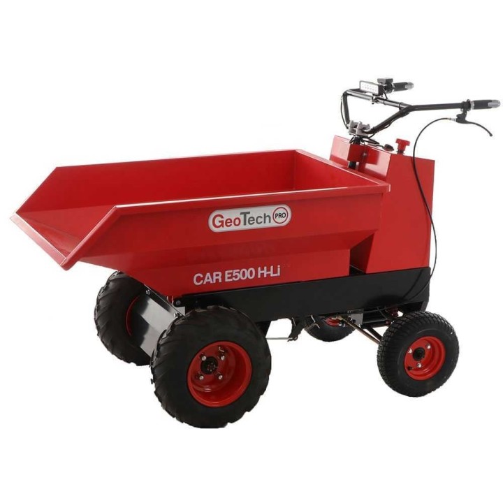 GeoTech Pro Car E500 H-Li akkukäyttöinen minidumper, 1 000 W, 48 V, 500 kg