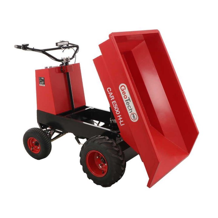 GeoTech Pro Car E500 H-Li akkukäyttöinen minidumper, 1 000 W, 48 V, 500 kg