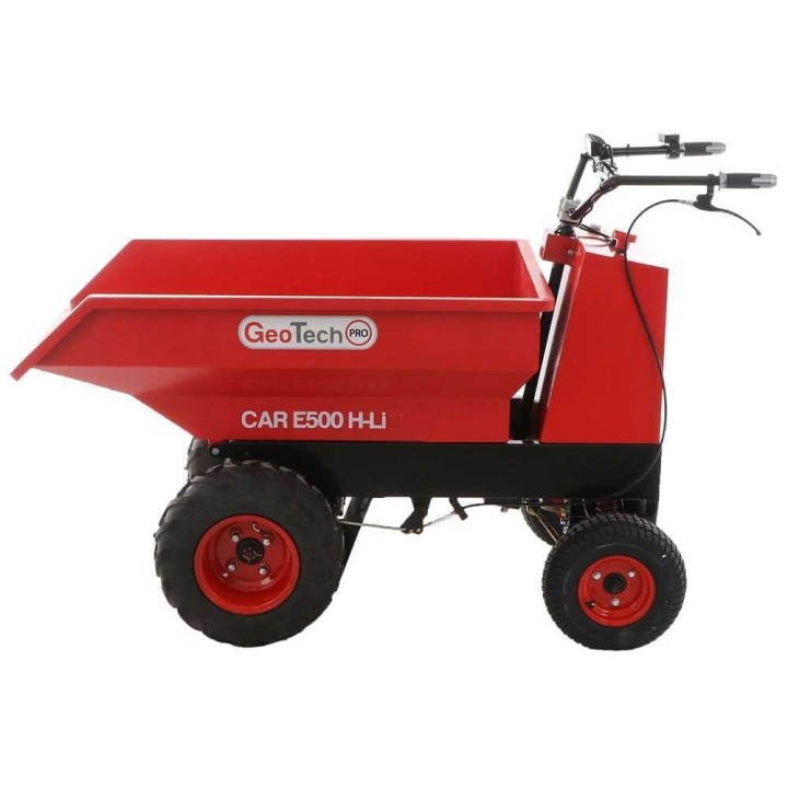 GeoTech Pro Car E500 H-Li akkukäyttöinen minidumper, 1 000 W, 48 V, 500 kg