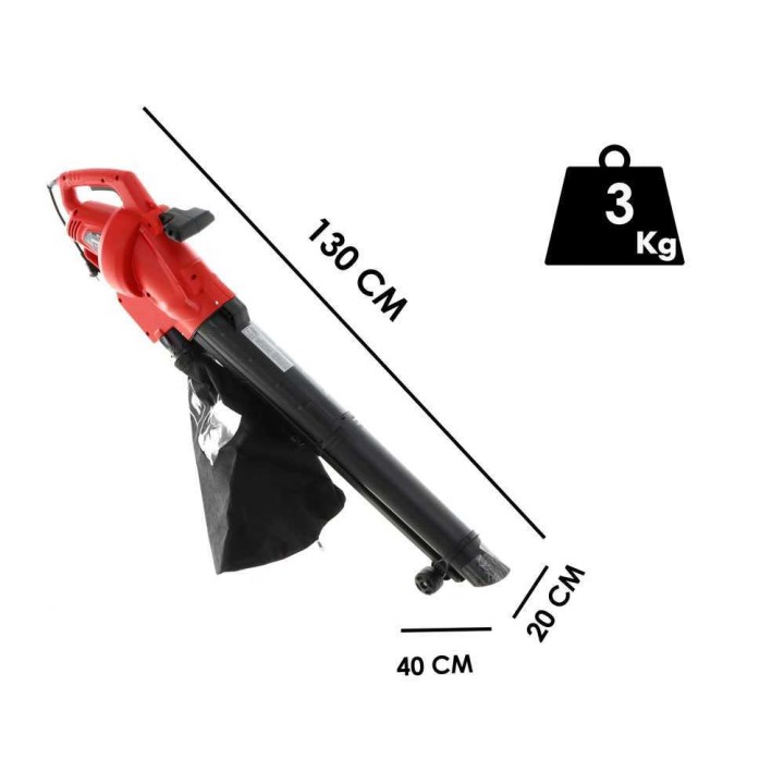 Einhell GC-EL 3024 E sähköinen lehtipuhallin ja -imuri, 3 000 W, 40 l